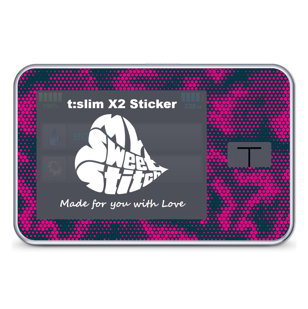 MySweetStitch | Tandem t:slim X2 sticker | Camo Pink
