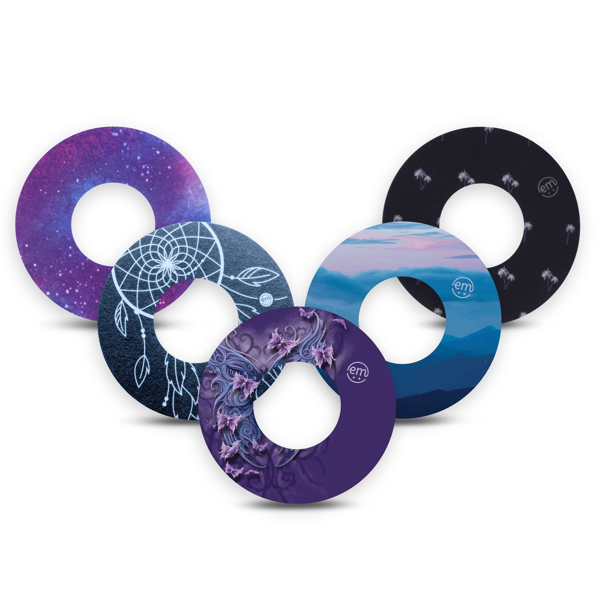 Patch de fixation ExpressionMed pour Freestyle Libre 1 & 2 Perfect Fit | Dreamy Escapes (lot de 5)