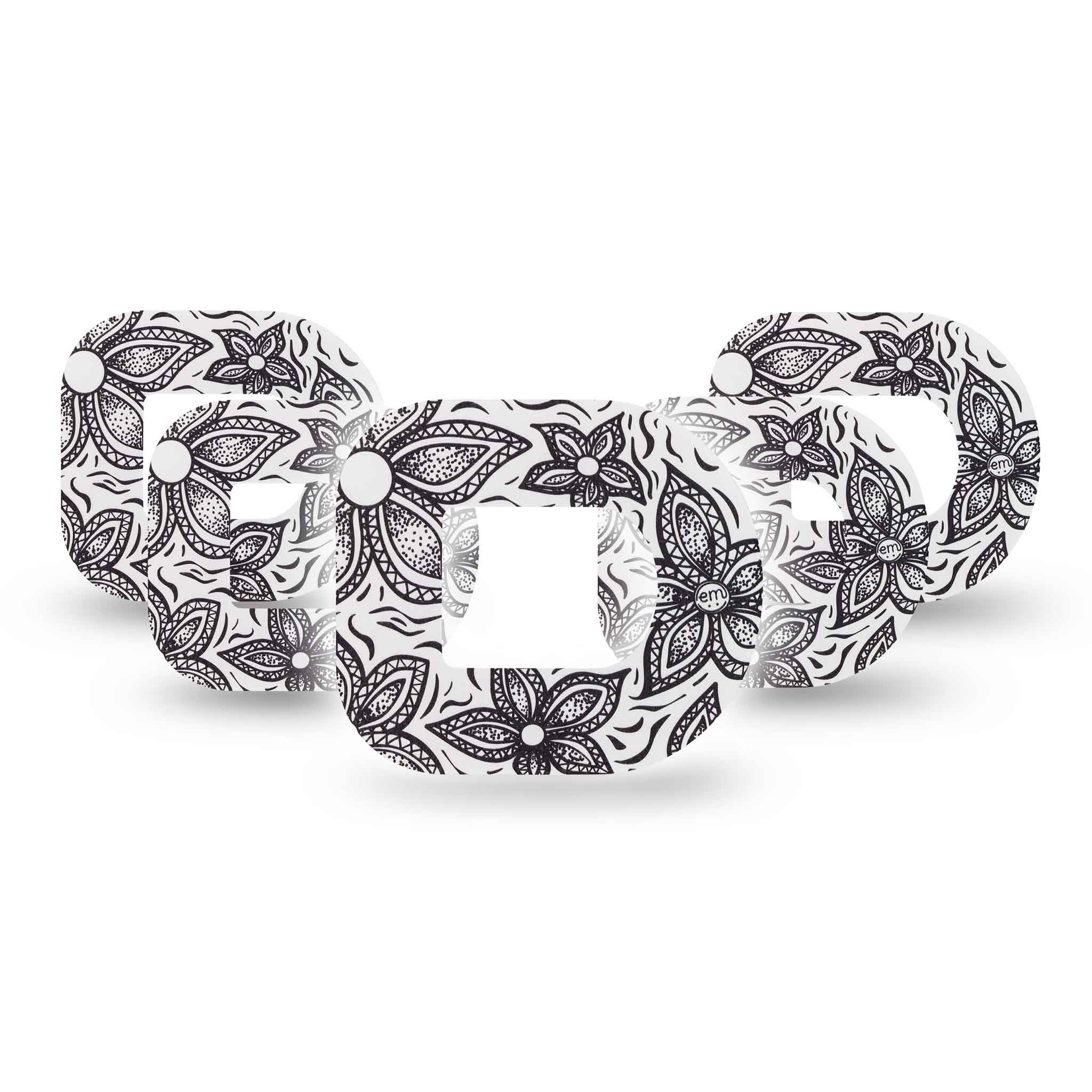 ExpressionMed fixatiepleister Omnipod | Black Tie Floral