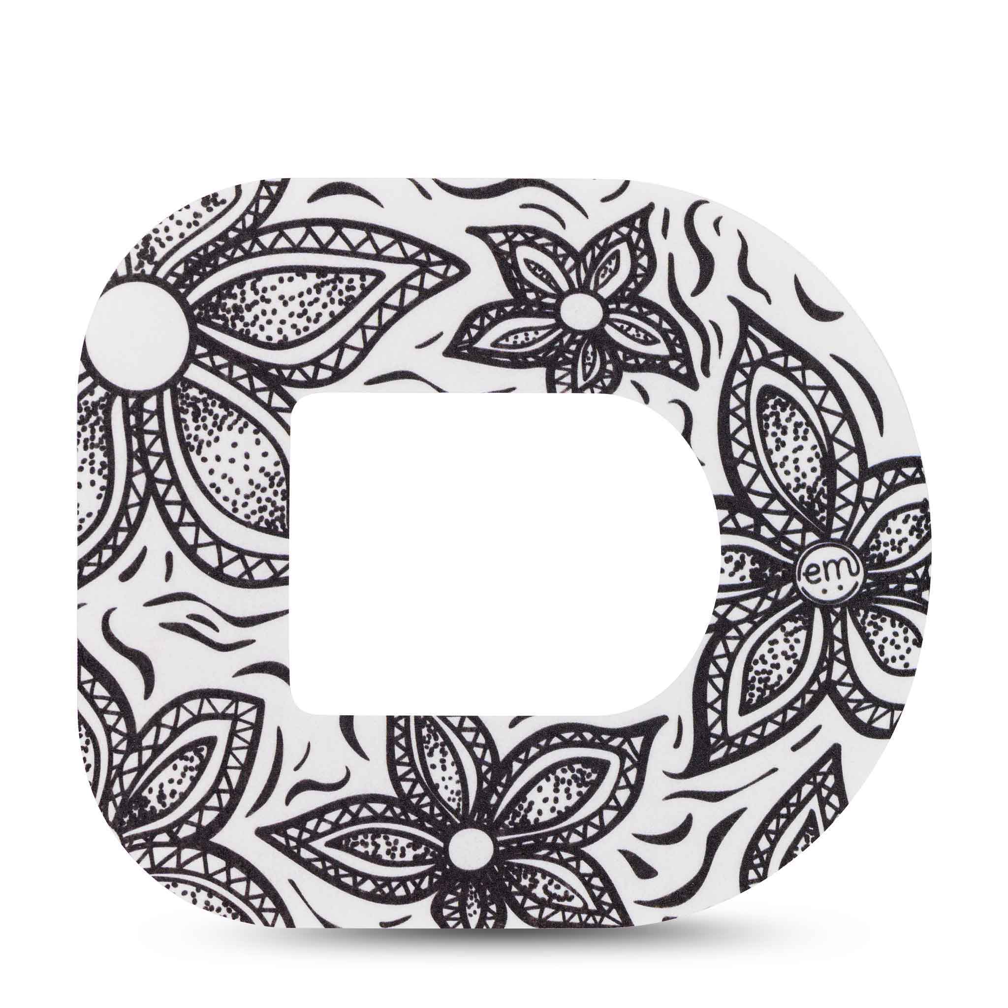 ExpressionMed fixatiepleister Omnipod | Black Tie Floral