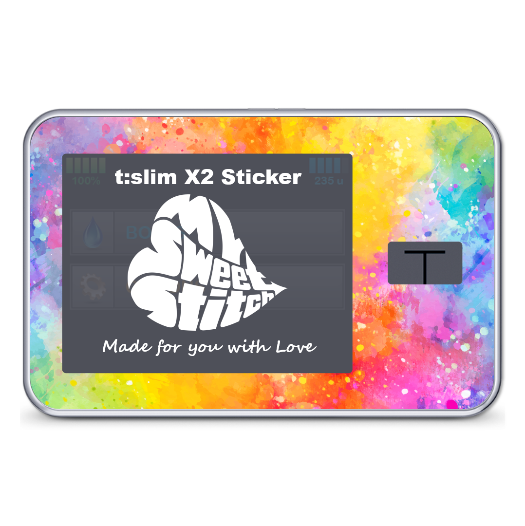 MySweetStitch | Tandem t:slim X2 sticker | Happy Holi