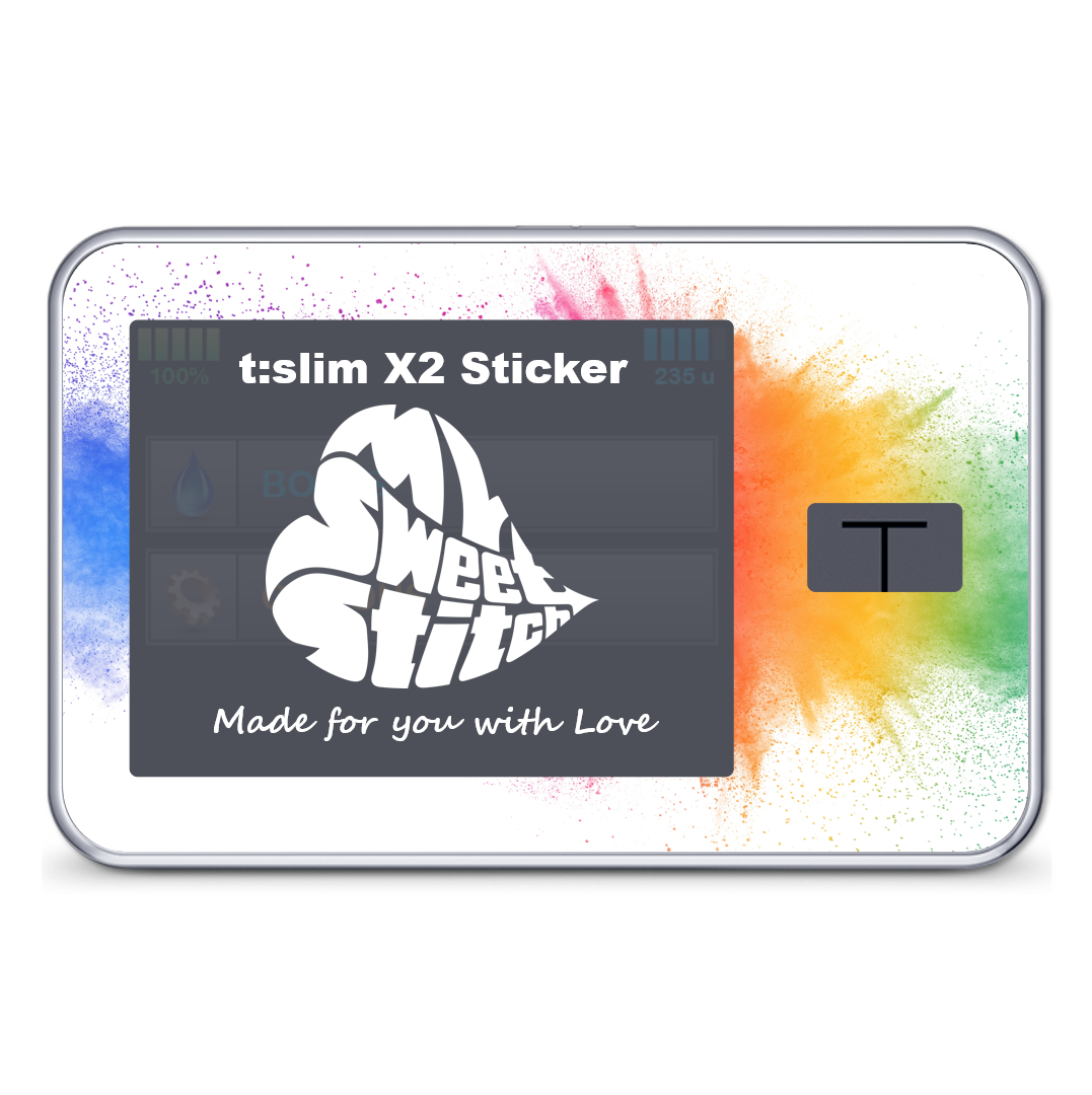 MySweetStitch | Tandem t:slim X2 sticker | Holi Festival