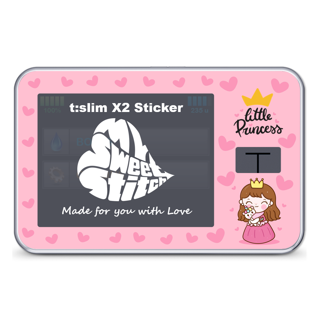 MySweetStitch | Tandem t:slim X2 sticker | Little Princess