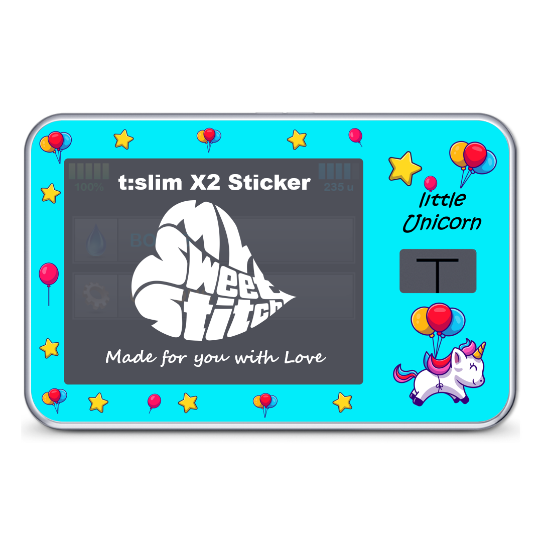 MySweetStitch | Tandem t:slim X2 sticker | Little Unicorn