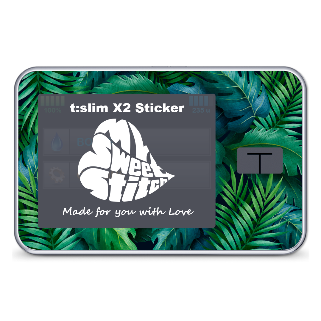 MySweetStitch | Tandem t:slim X2 sticker | Tropical