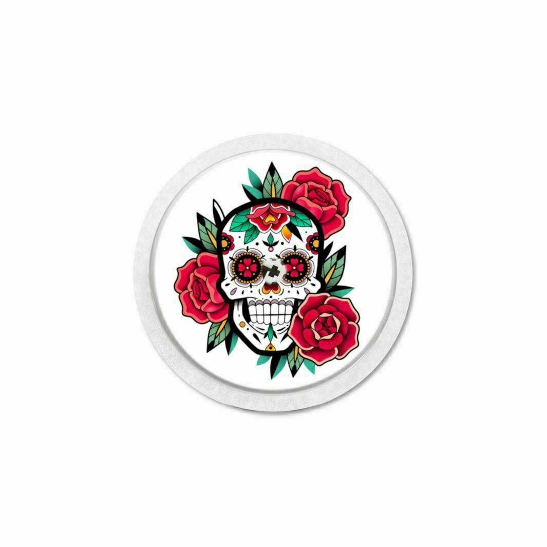 MySweetStitch | Freestyle Libre 1 & 2 sensorsticker | Flower Skull