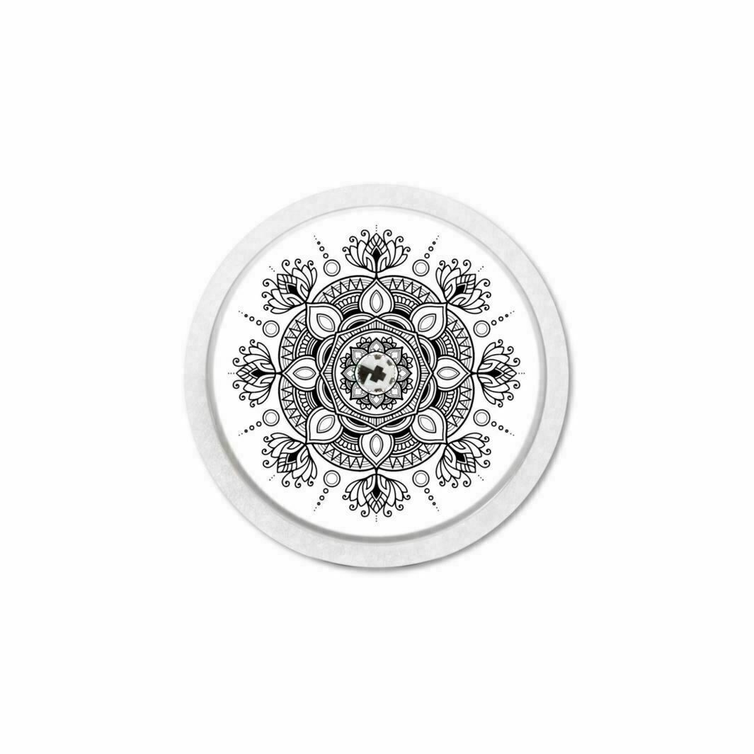 MySweetStitch | Freestyle Libre 1 & 2 Sensor Sticker | Mandala Black