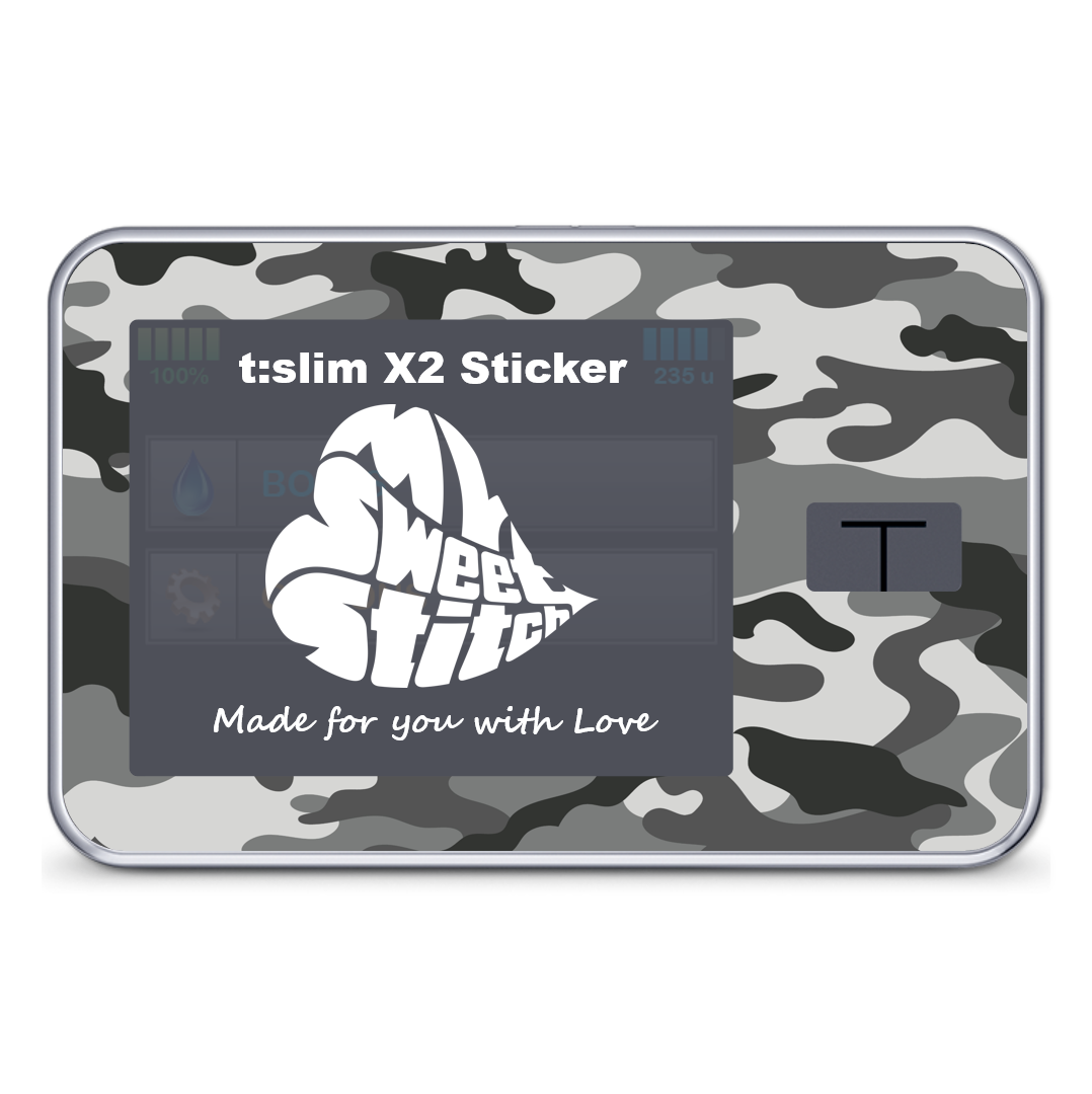 MySweetStitch | Tandem t:slim X2 sticker | Camo Black