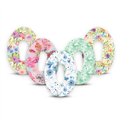 ExpressionMed fixatiepleisters Dexcom G6 | Pastel Flowers (set van 5)