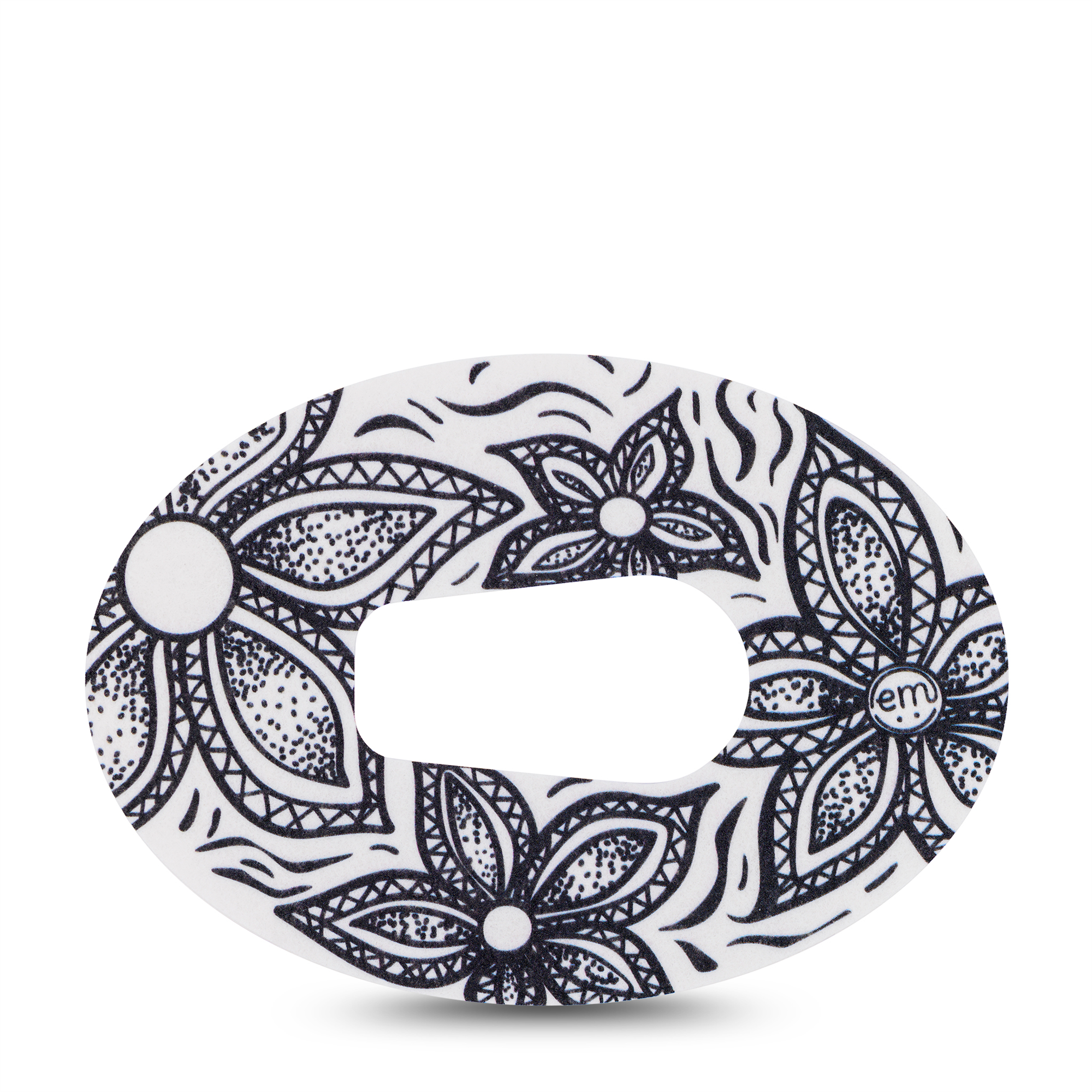 Patch de fixation ExpressionMed pour Dexcom G6 | Black Tie Floral