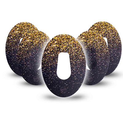 Patch de fixation ExpressionMed pour Dexcom G6 | Gold Sparkles