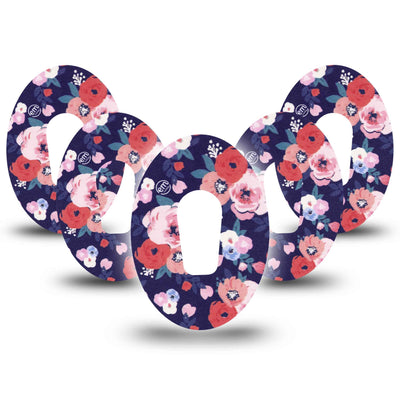 Parche de fijación ExpressionMed para Dexcom G6 | Painted Flower