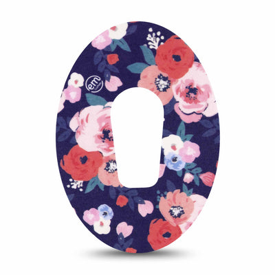 Parche de fijación ExpressionMed para Dexcom G6 | Painted Flower
