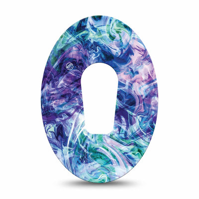 Parche de fijación ExpressionMed Dexcom G6 | Deep Purple Swirl