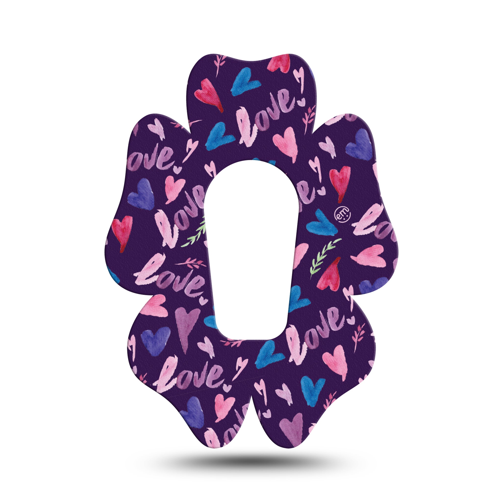 Cerotto di fissaggio ExpressionMed Dexcom G6 | Watercolor Love Flower