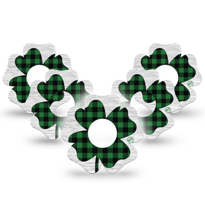 Parche para catéter ExpressionMed | Embroidered Clover Flower