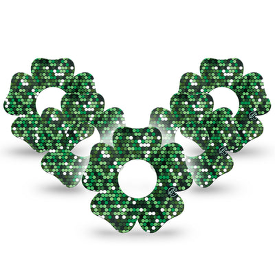 Parche para catéter ExpressionMed | Green Glam Flower