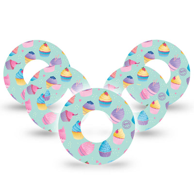 Patch de fixation ExpressionMed pour Freestyle Libre 1 & 2 | Cupcakes