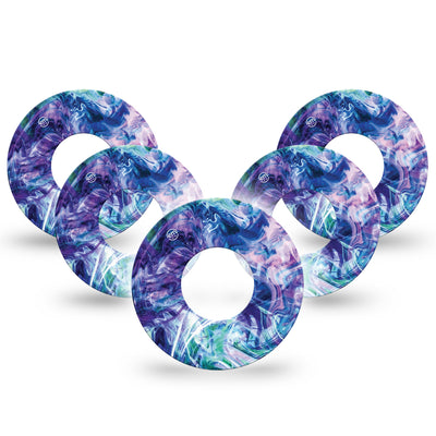ExpressionMed fixatiepleisters Freestyle Libre 1 & 2 | Deep Purple Swirl