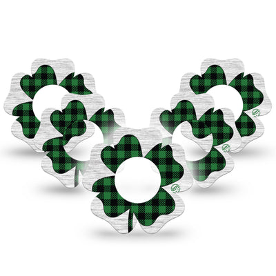 Cerotto di fissaggio ExpressionMed per Freestyle Libre 1 & 2 | Embroidered Clover Flower