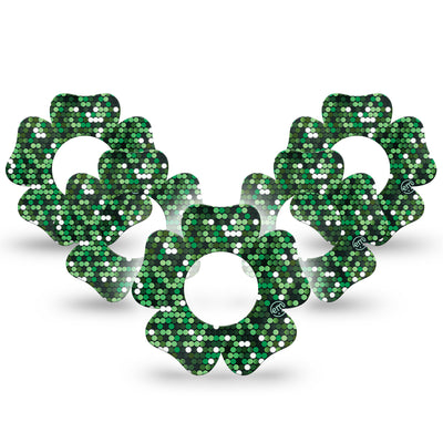 Cerotto di fissaggio ExpressionMed per Freestyle Libre 1 & 2 | Green Glam Flower