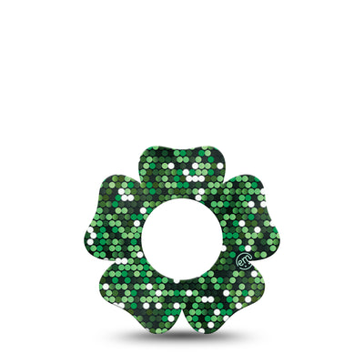 Cerotto di fissaggio ExpressionMed per Freestyle Libre 1 & 2 | Green Glam Flower
