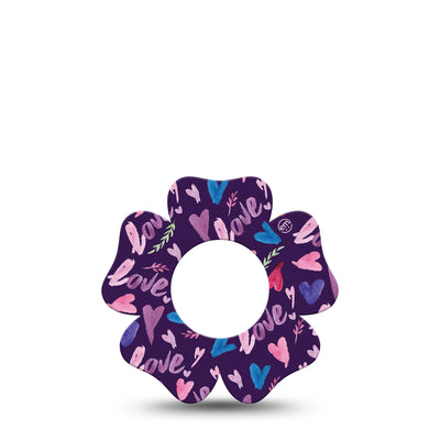Cerotti di fissaggio ExpressionMed Freestyle Libre 1 & 2 | Watercolor Love Flower