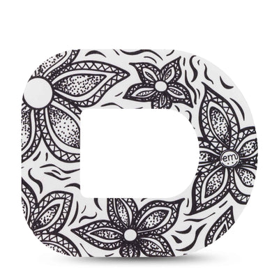 Parche de fijación ExpressionMed para Omnipod | Black Tie Floral