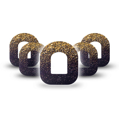 Cerotto di fissaggio MySweetStitch per Omnipod | Gold Sparkles