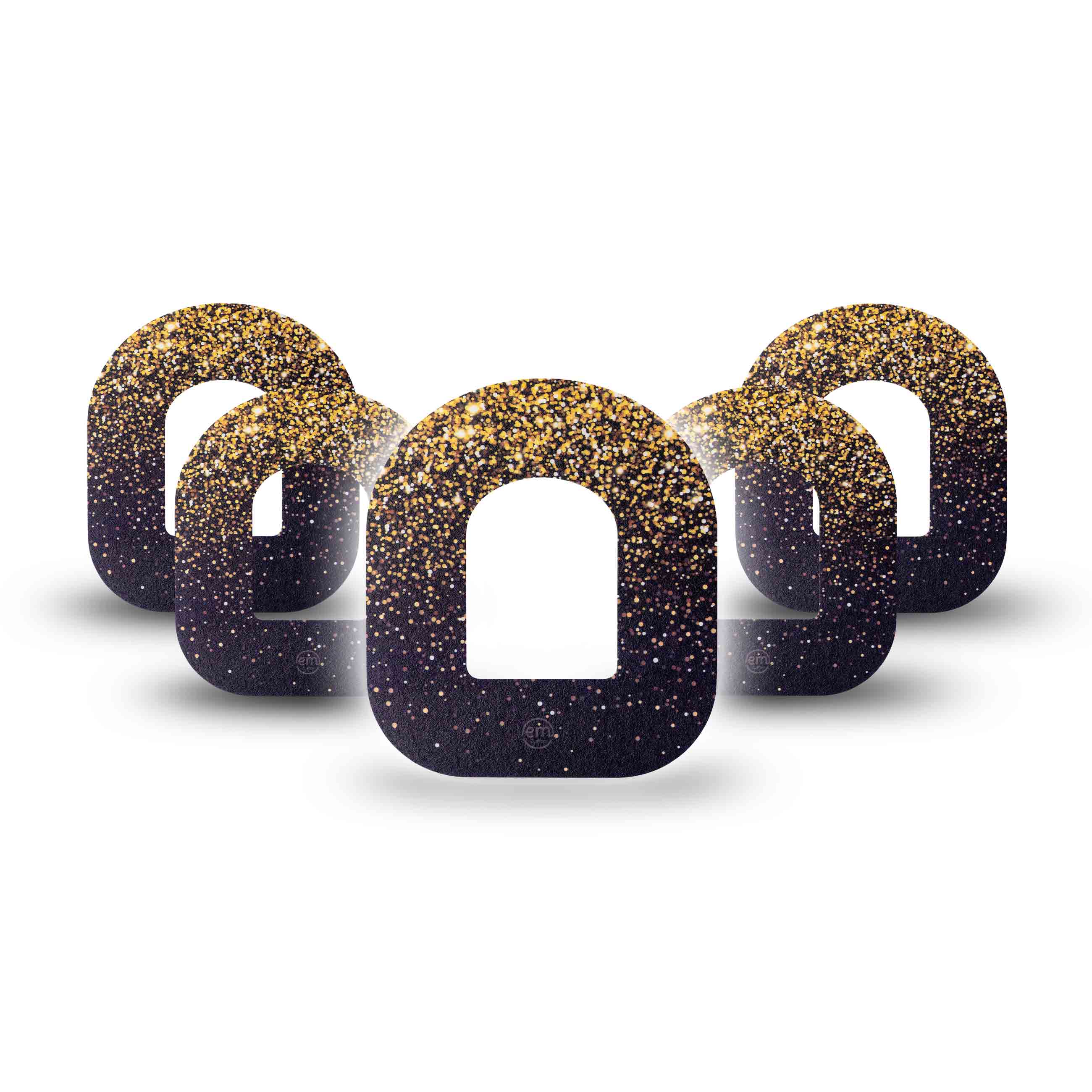 Cerotto di fissaggio MySweetStitch per Omnipod | Gold Sparkles