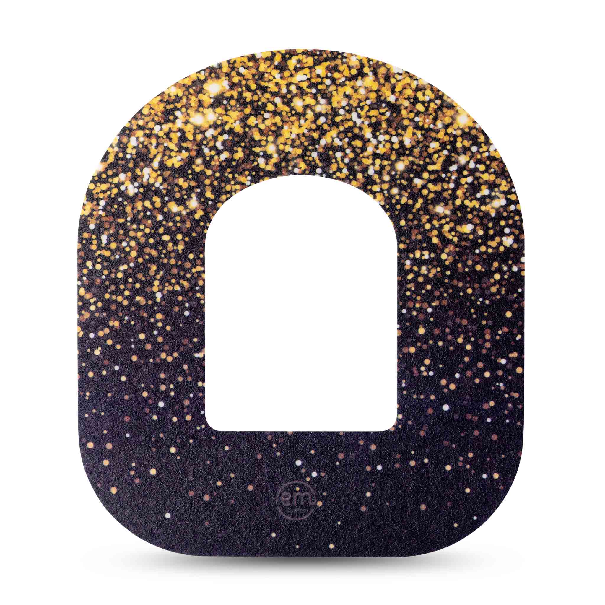 Cerotto di fissaggio MySweetStitch per Omnipod | Gold Sparkles