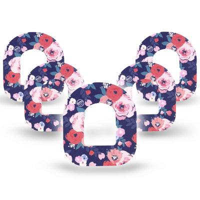 Cerotto di fissaggio ExpressionMed per Omnipod | Painted Flower