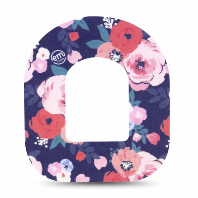 Cerotto di fissaggio ExpressionMed per Omnipod | Painted Flower