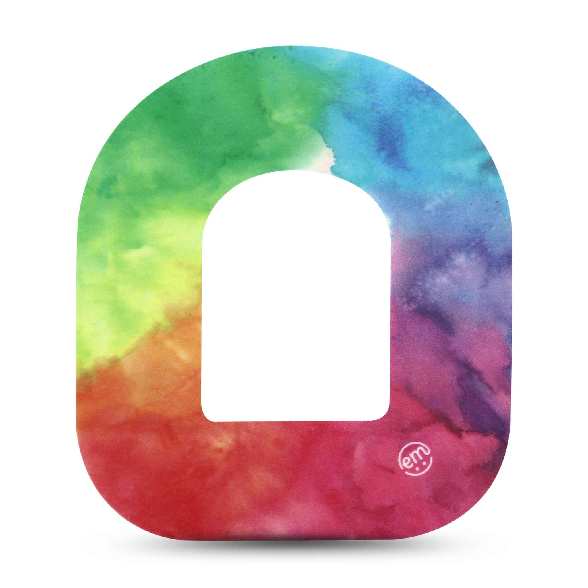 Parche de fijación MySweetStitch para Omnipod | Rainbow Clouds