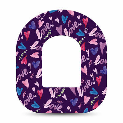 Cerotto di fissaggio MySweetStitch Omnipod | Watercolor Love