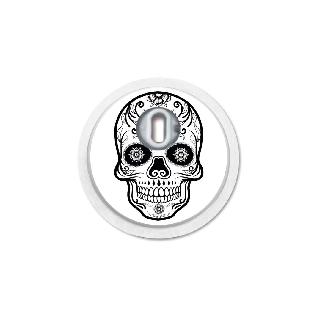 MySweetStitch | Freestyle Libre 3 / 3 Plus Sensorsticker | Flower Skull