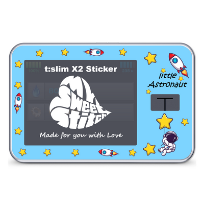MySweetStitch | Adesivo Tandem t:slim X2 | Piccolo Astronauta