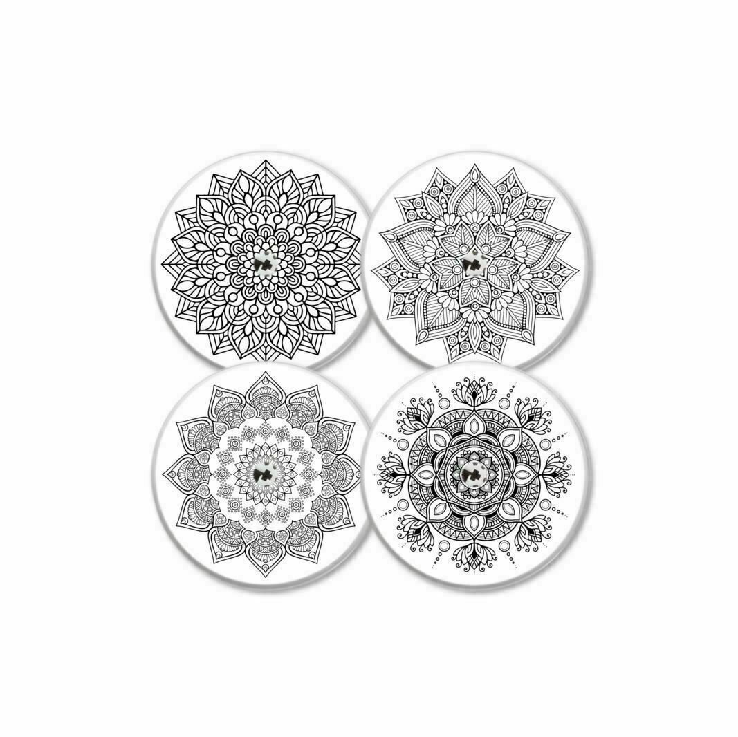 MySweetStitch | Freestyle Libre 1 & 2 Sensor Sticker | Mandala Black