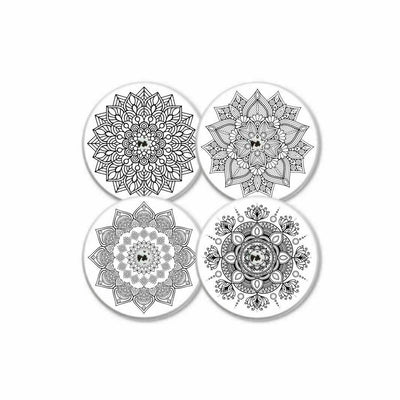 MySweetStitch | Autocollant pour capteur Freestyle Libre 1 & 2 | Mandala Black