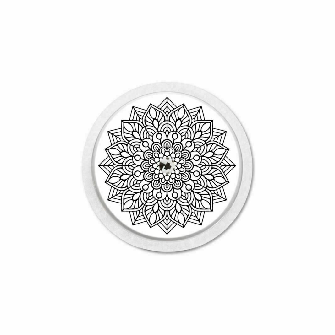 MySweetStitch | Autocollant pour capteur Freestyle Libre 1 & 2 | Mandala Black
