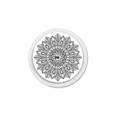 MySweetStitch | Autocollant pour capteur Freestyle Libre 1 & 2 | Mandala Black