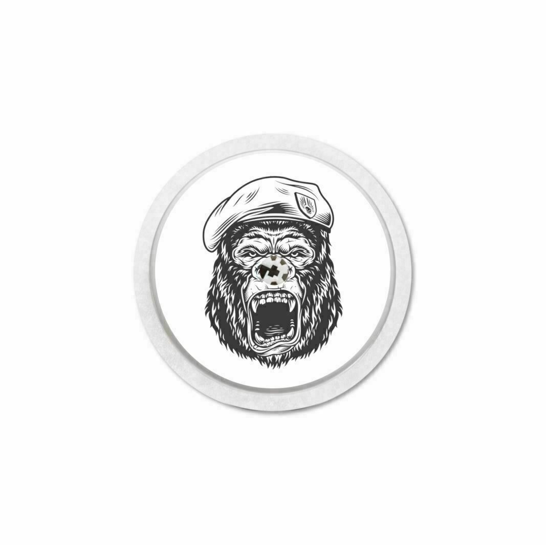 MySweetStitch | Freestyle Libre 1 & 2 sensorsticker | Monkey Edition