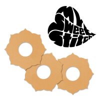 MySweetStitch Fixierringe Freestyle Libre 3  (10/25 Stück) | Mandala 10 Stück / Beige
