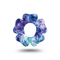 ExpressionMed Fixierpflaster Dexcom G7 | Deep Purple Swirl Flower