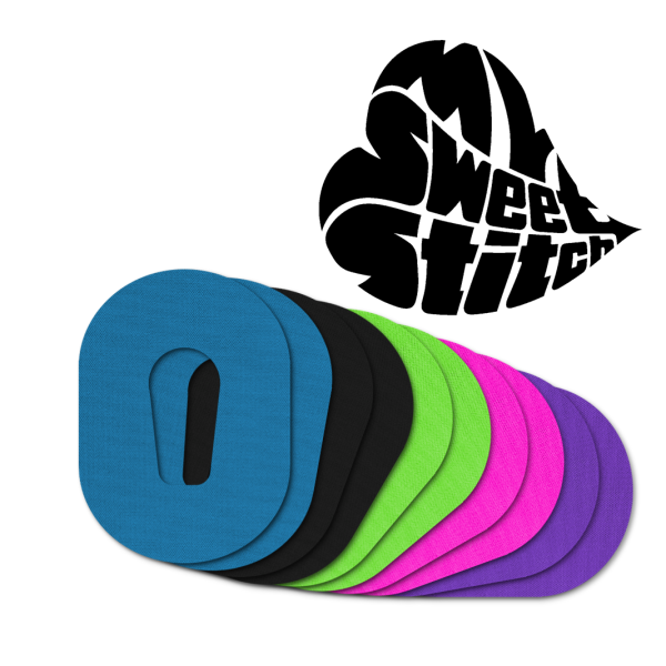 MySweetStitch | Fixierpflaster Dexcom G6 | 25 Stück / Rainbow