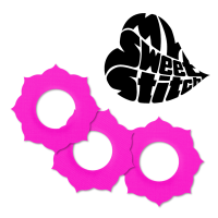 MySweetStitch | Freestyle Libre 1 & 2 Ringpatch | Mandala 25 Stück | Pink